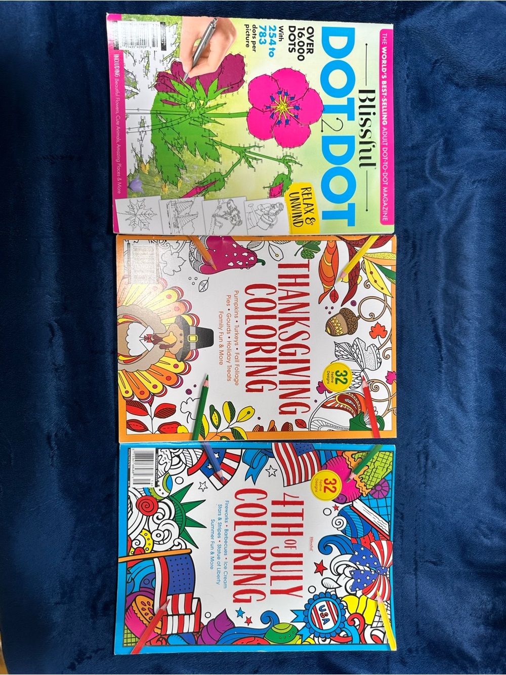9 Blissful Dot-to-Dot & Holiday Coloring Bundle
